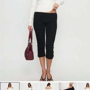 Princess Polly Black Women's Capris